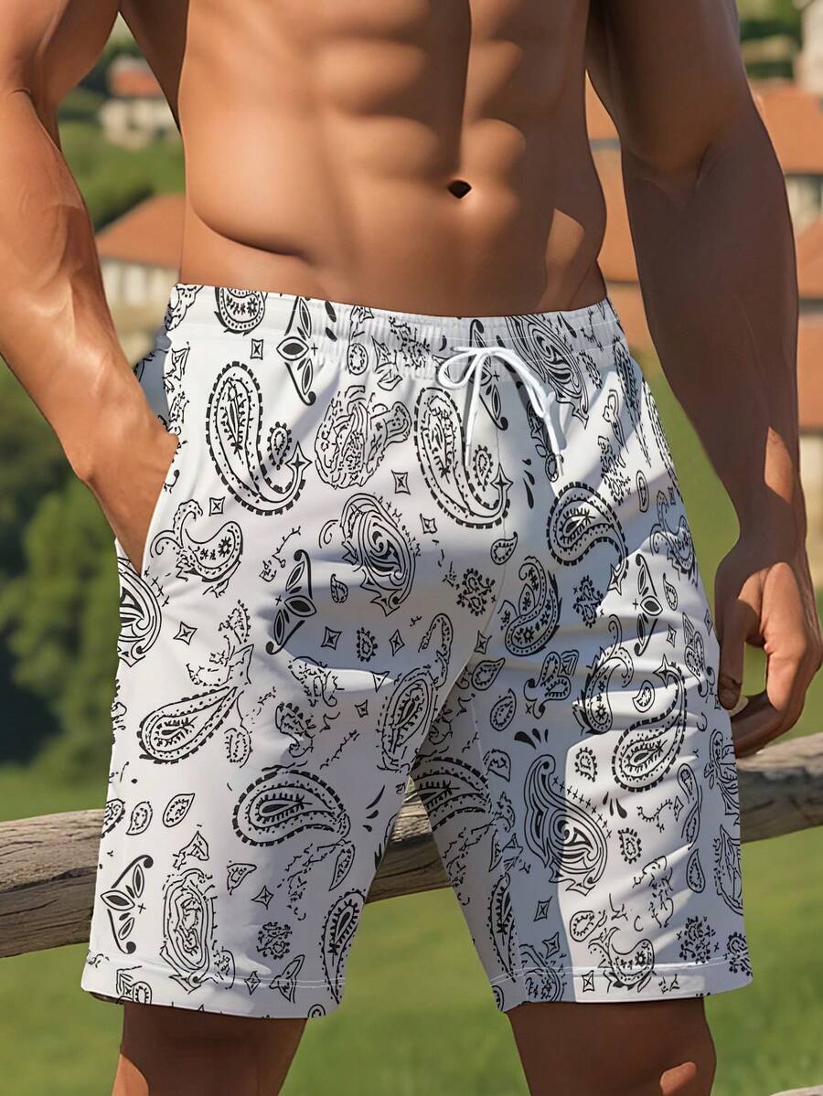 Mens Beach Shorts 3D Digital P - Trunk Breathable Men review and price