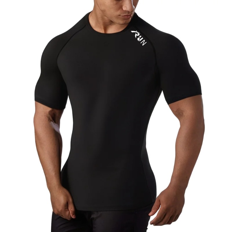 Men Quick Dry Compression Elas - T Shirt Tight Fit review and price