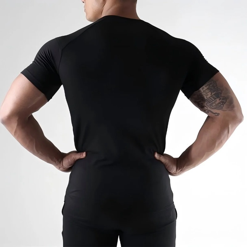 Men Quick Dry Compression Elas - T Shirt Tight Fit review and price