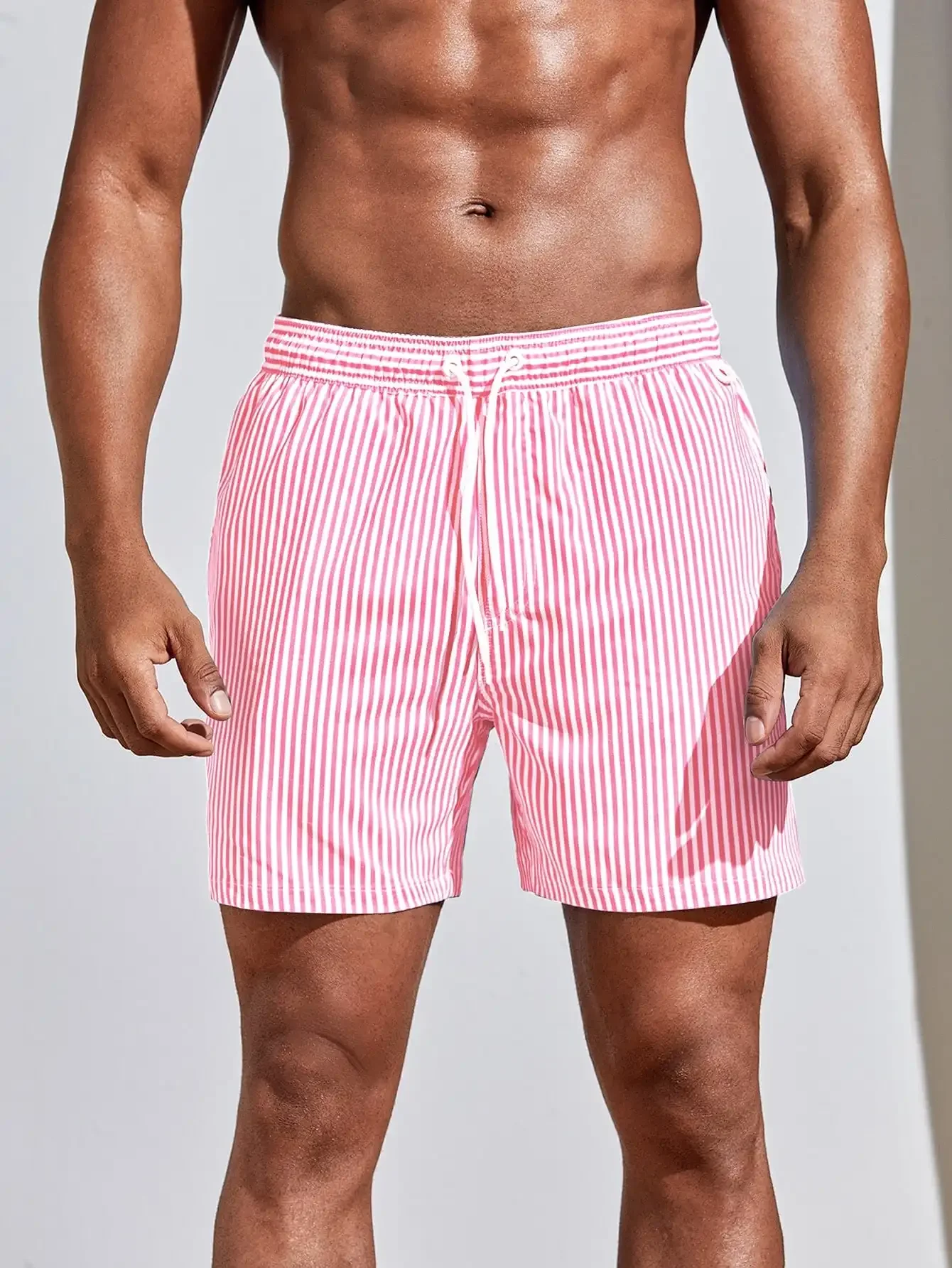 Men Vertical Striped Drawstrin - Bamboo Fiber Trunk review and price