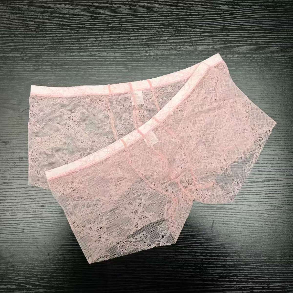 2PCS PACK Man's Pink Lace Brie - Boxer Brief Pack Cotton review and price