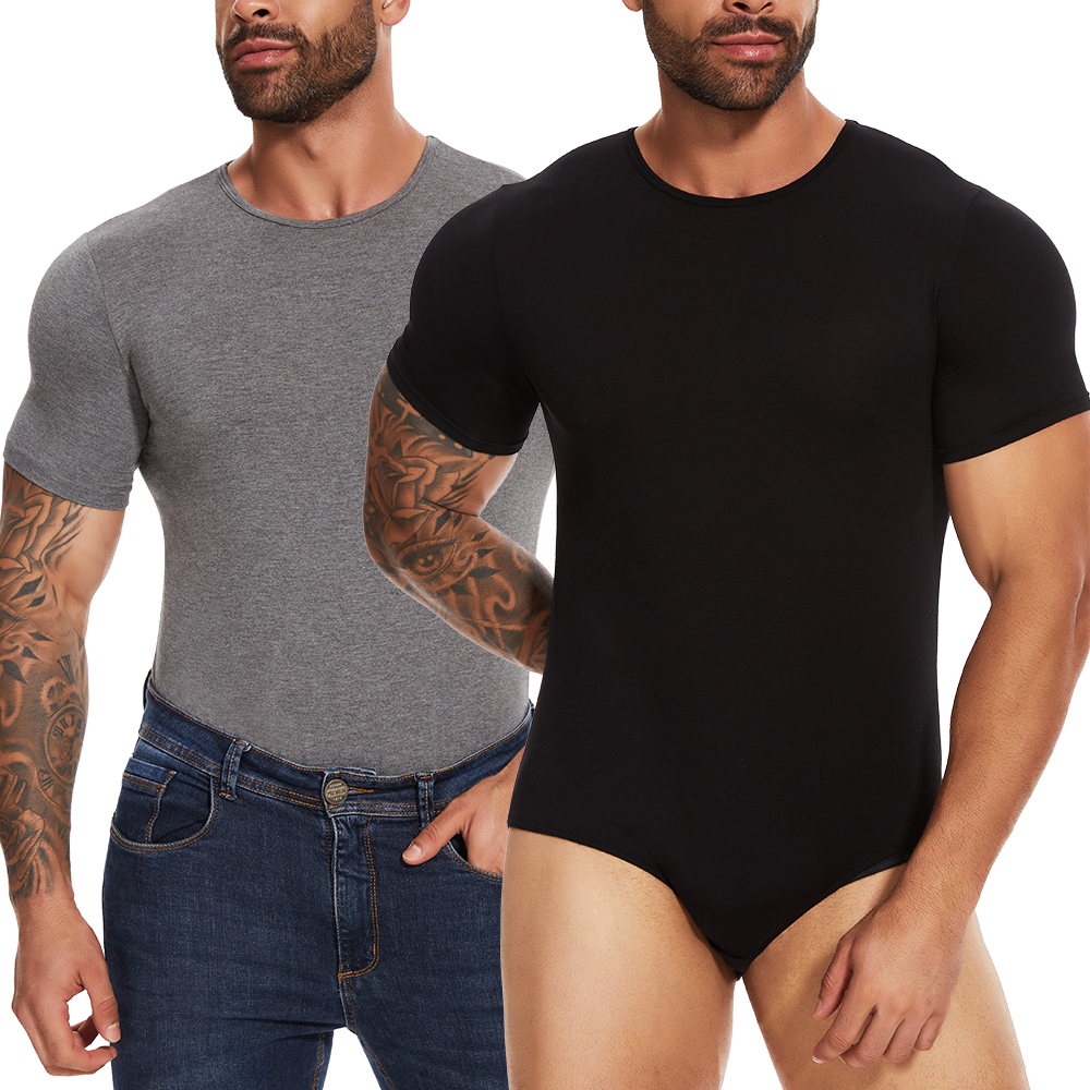 Short Sleeve Full Body Shaper  - Undershirt Crew Neck review and price