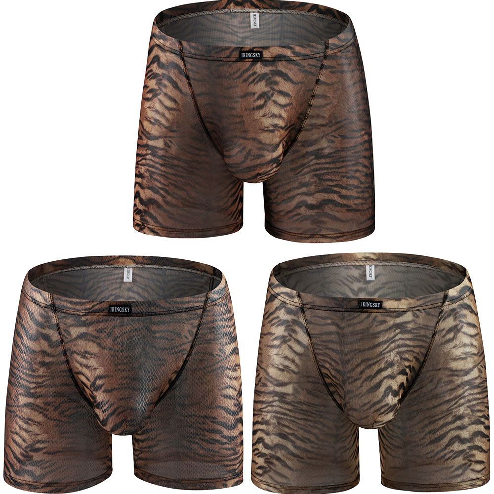 iKingsky Men's Tiger Stripes L - Long Leg Trunk Men review and price