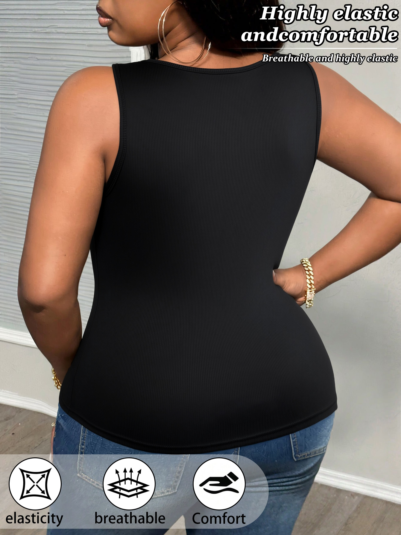 3-Pack Plus Size Lace V-Neck V - Sleeveless Undershirt review and price