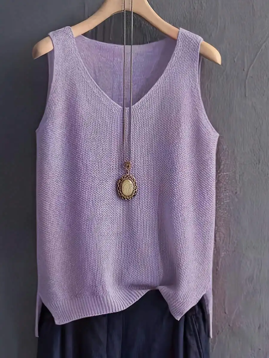 Womens Sleeveless Knitted Cami - Sleeveless Undershirt review and price
