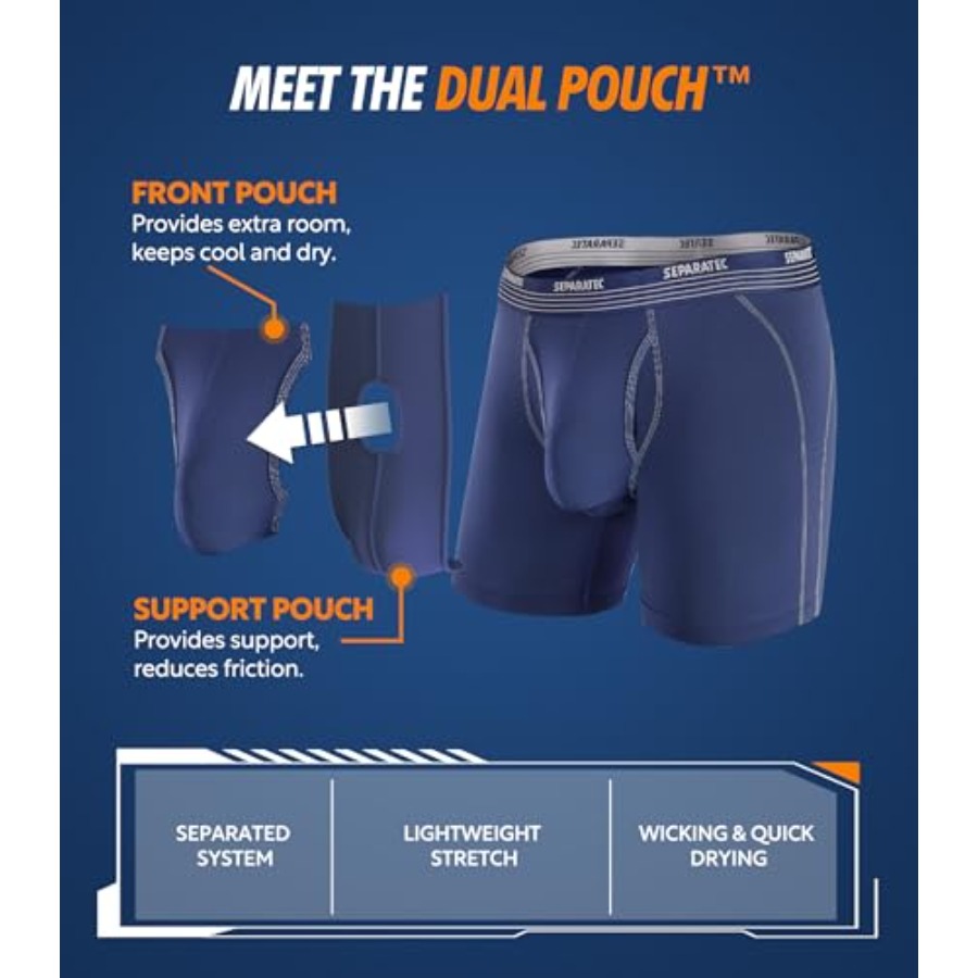 Separatec Mens Underwear with  - Performance Boxer Sport review and price