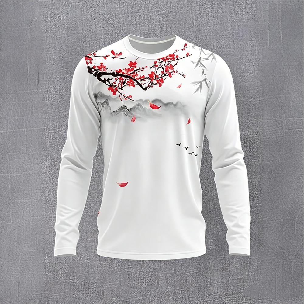 Chinese Style Ink Plum Blossom - Base Layer Top review and price