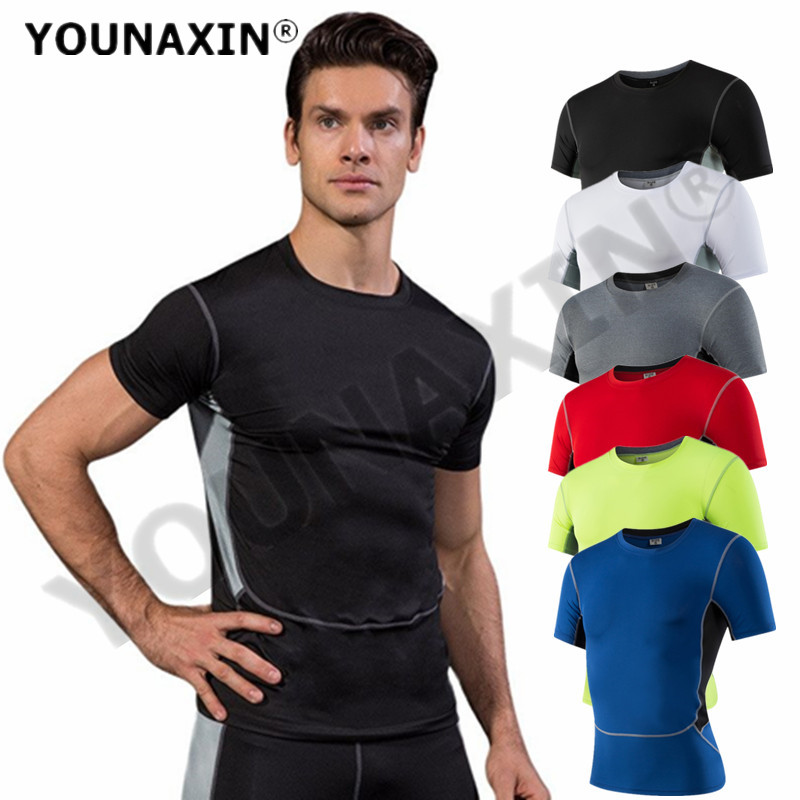Men Top Sports T-Shirts Compre - T Shirt Tight Fit review and price