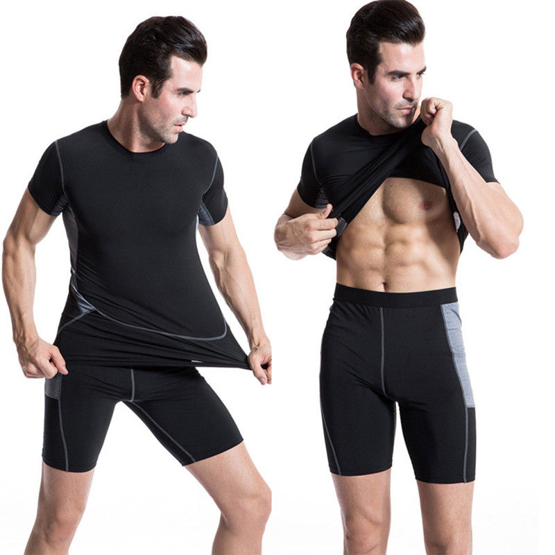 Men Top Sports T-Shirts Compre - T Shirt Tight Fit review and price