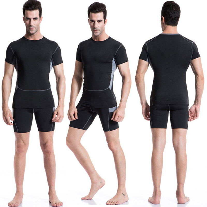Men Top Sports T-Shirts Compre - T Shirt Tight Fit review and price