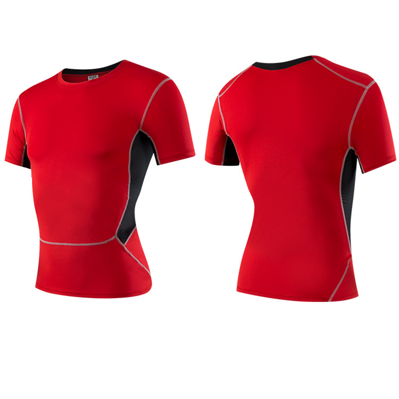 Men Top Sports T-Shirts Compre - T Shirt Tight Fit review and price