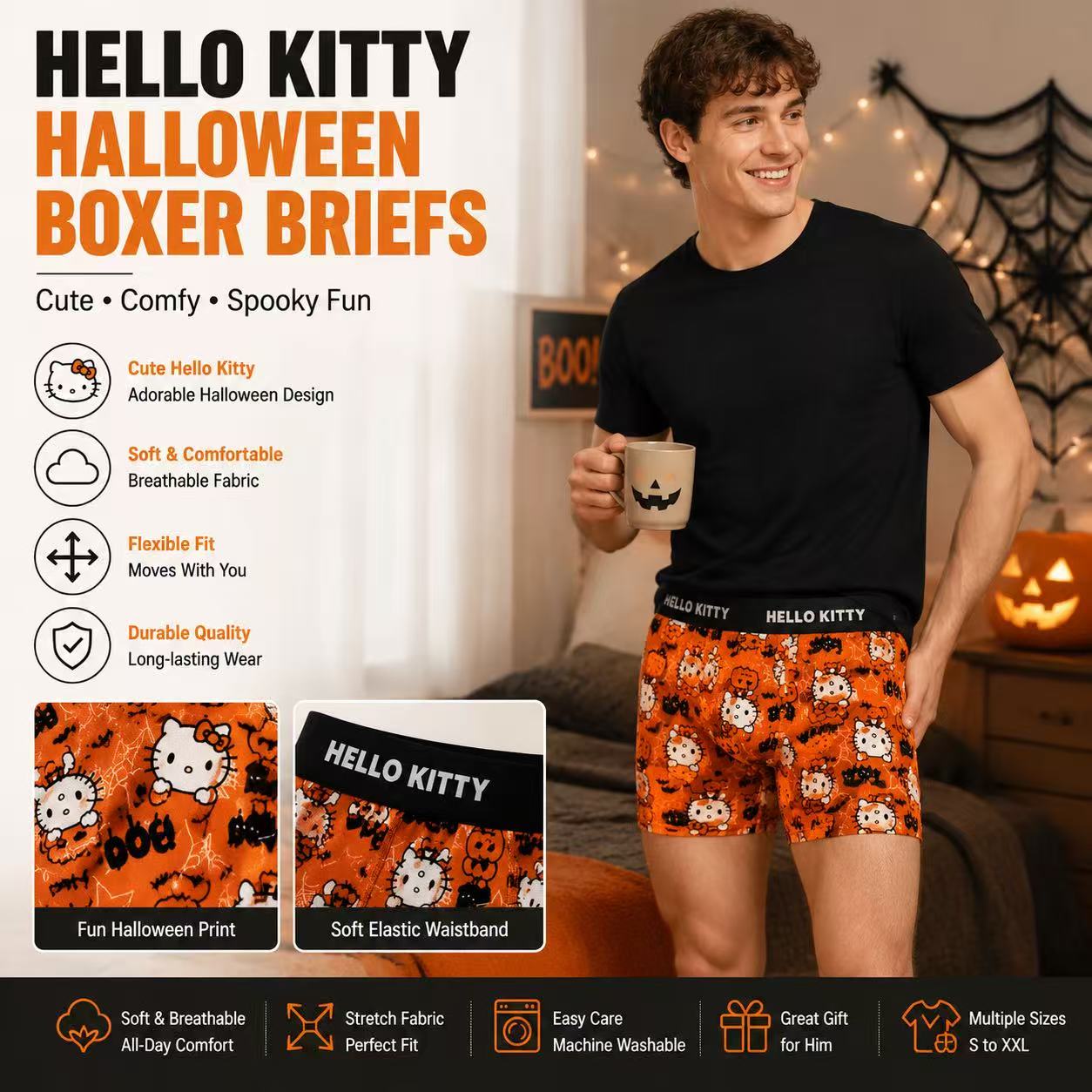 Print Hello Kitty Men's Sports - Quick Dry Underwear review and price