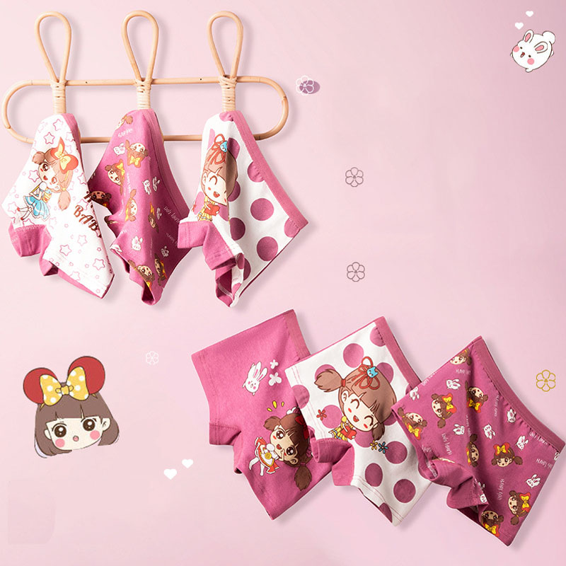 4pcs/Pack Young Girl Underwear - Boxer Brief Pack Cotton review and price