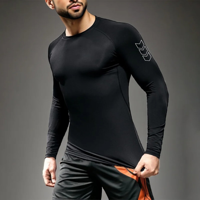 Men Quick-dry T-shirt Long Sle - Base Layer Top review and price