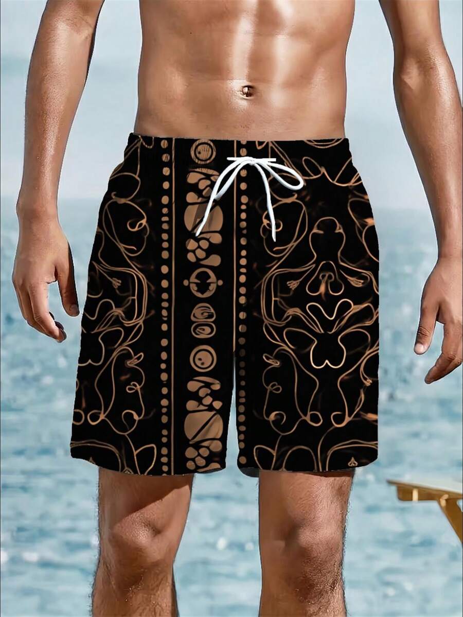 Mens Abstract Geometric Print  - Trunk Breathable Men review and price